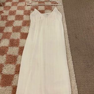 Aritzia Wilfred White Midi Sundress